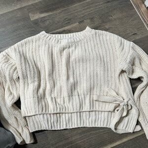 Cropped Cream Sweater